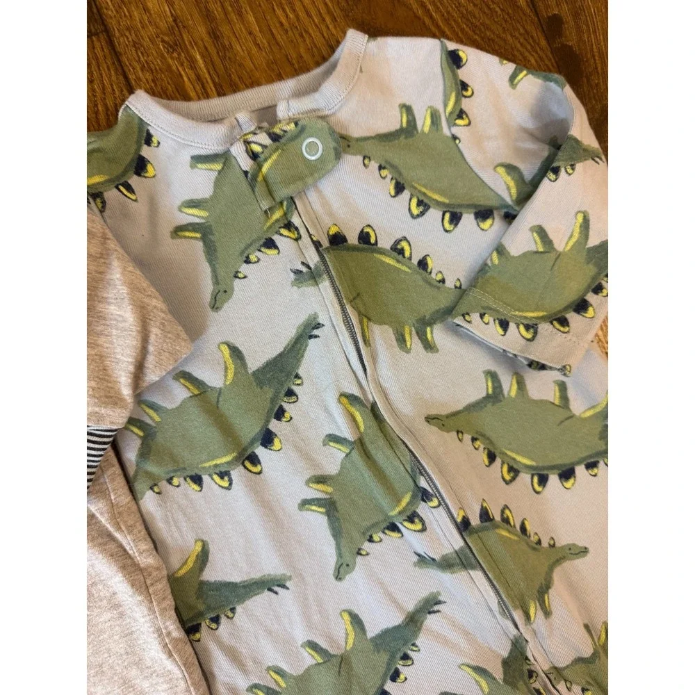 Baby Boy Sleepers 3/6 Months Lot Zipper Rompers Outfits Clothes Bundle Cotton
